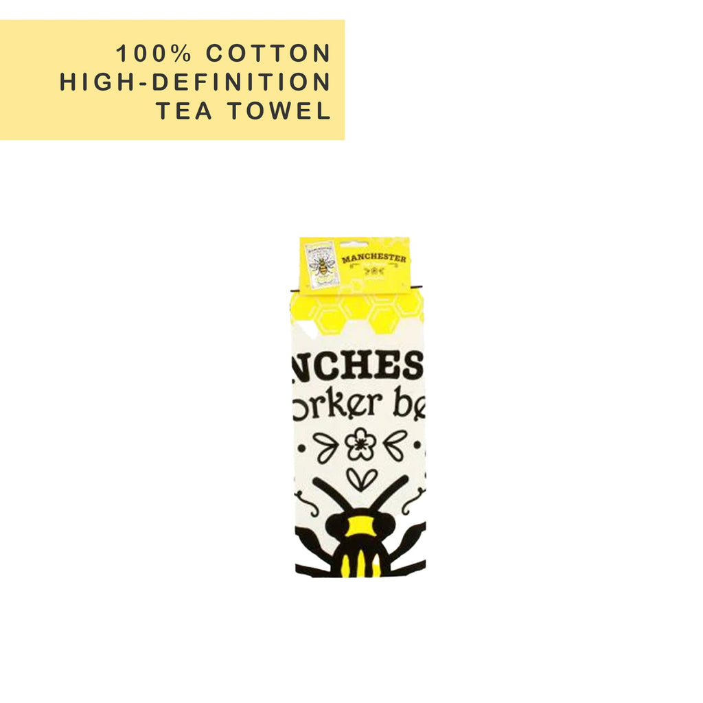 Beyond Happy High Definition 100% Cotton Manchester Worker Bee Tea Towel – Heavy Duty Manchester Souvenir Gift for Kitchen - image 5