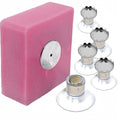 Magnetic Soap Holder Set of 5 - Stainless Steel Suction Cup