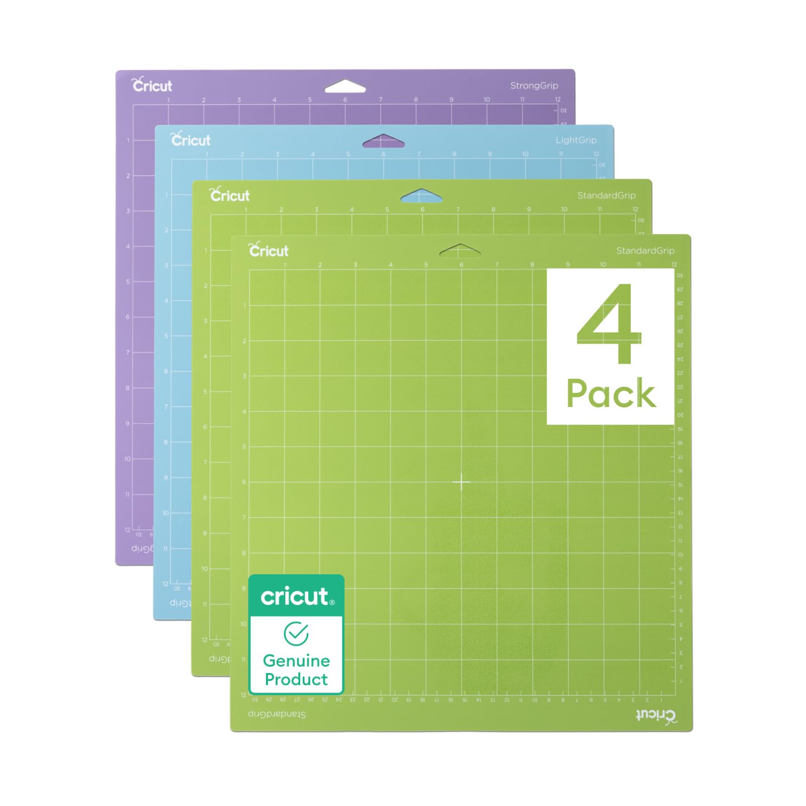Cricut Machine Mat Variety Pack 12x12 - 4 Pack Reusable Adhesive Mats