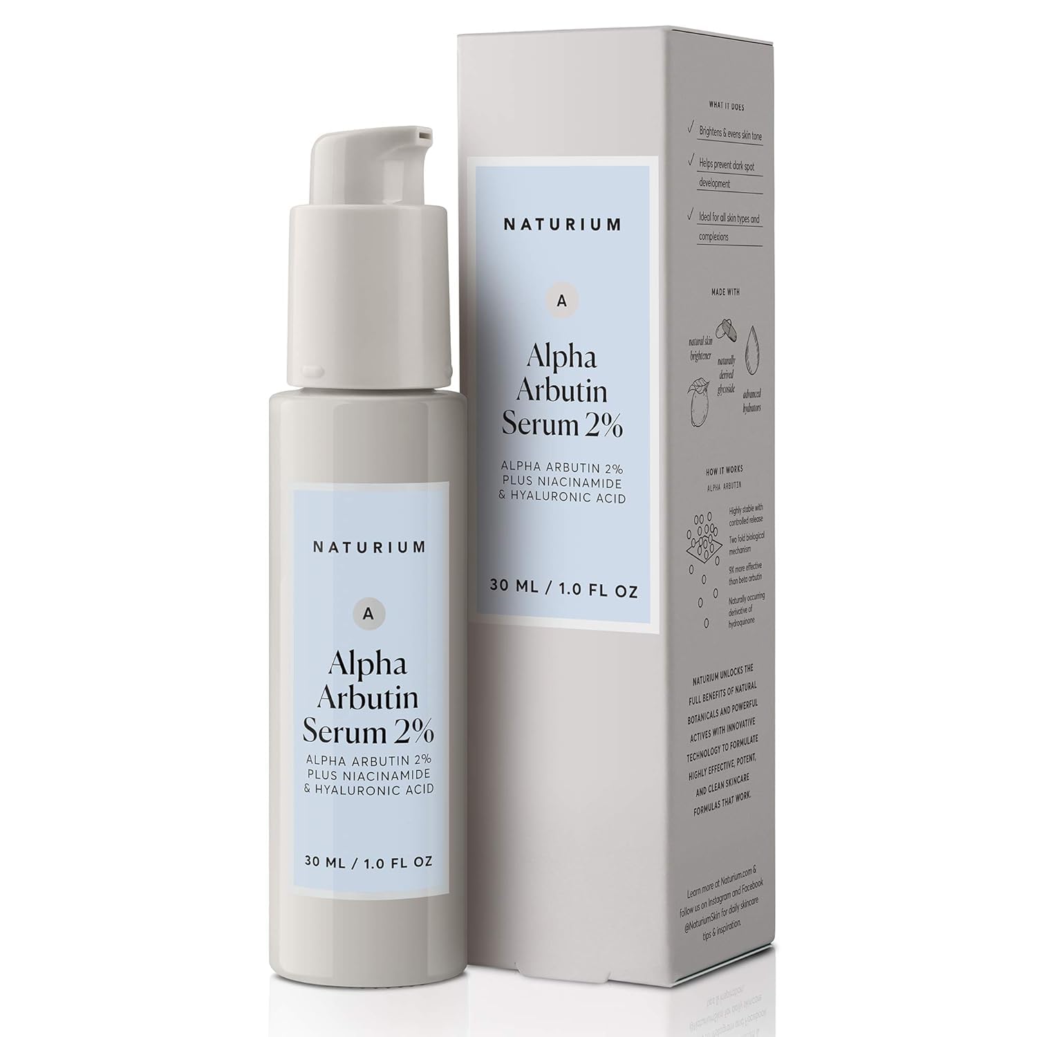 Naturium Alpha Arbutin 2% Brightening Serum with Niacinamide | 30ml