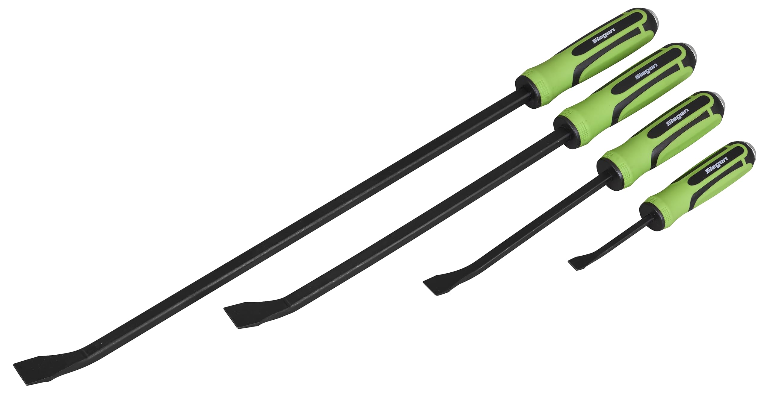 Sealey Siegen 4pc Heavy-Duty Angled Pry Bar Set with Hammer Cap