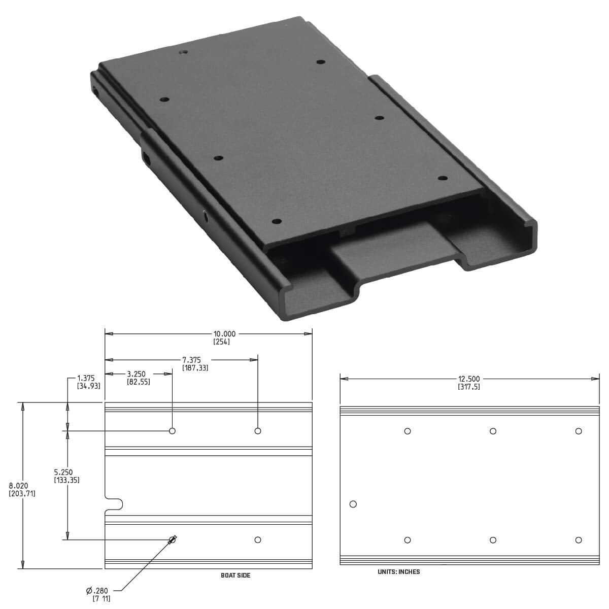 Minn Kota MKA-16-03 Quick Release Bracket for Trolling Motors