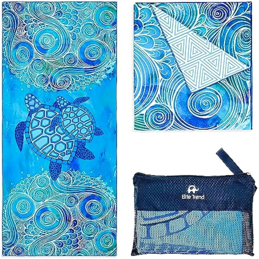 Jolof Store Microfiber Beach Towel – Quick Dry Sand-Free Travel Towel