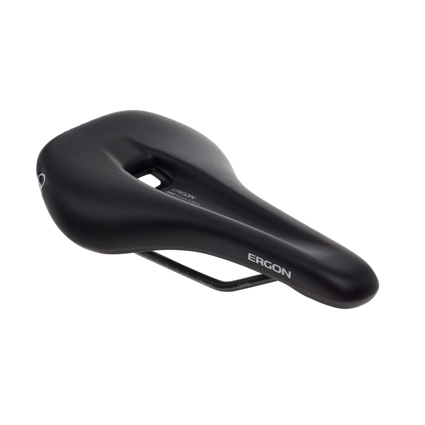 Ergon SM Sport Men's MTB Saddle – All-Mountain Trail Seat, Black, M/L