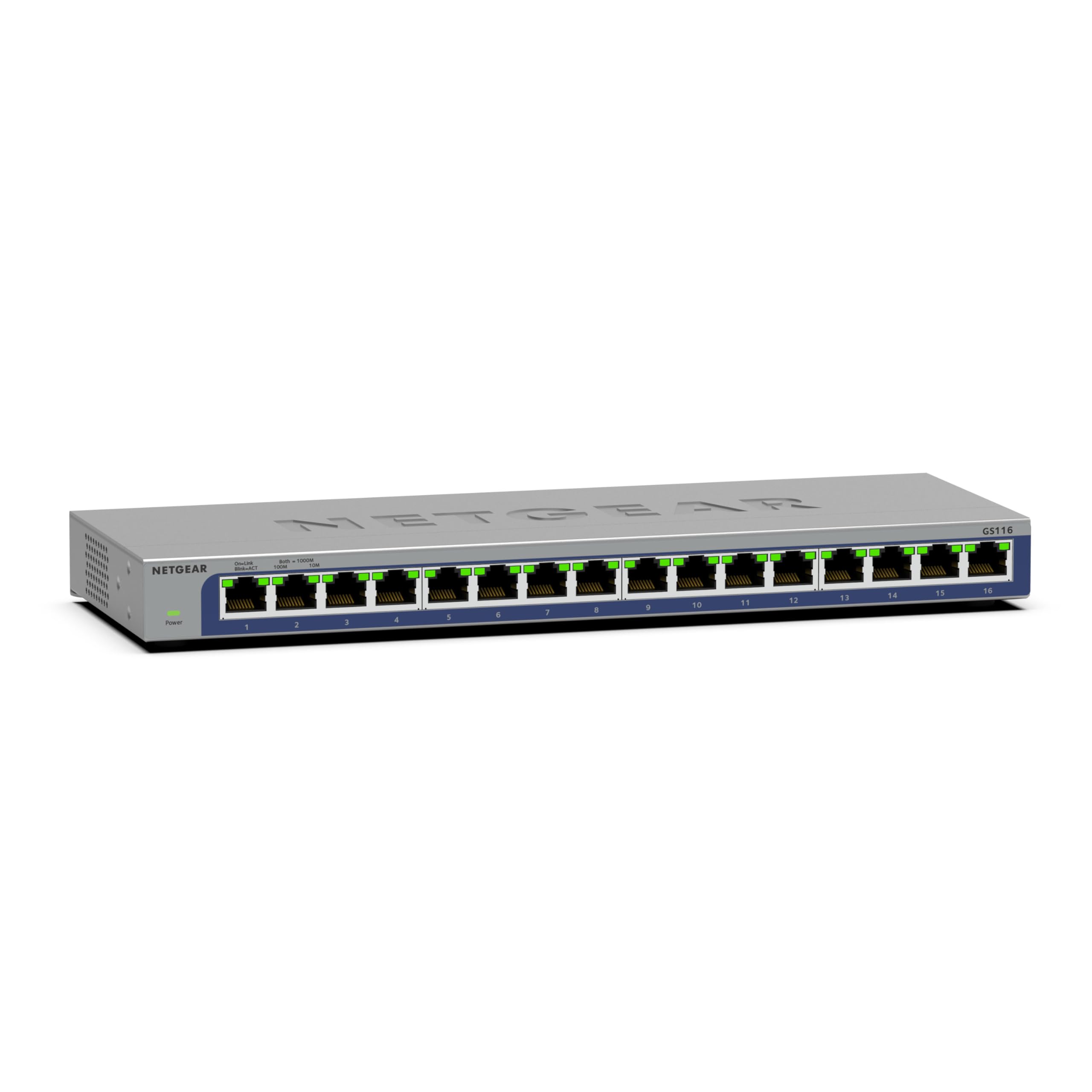 NETGEAR GS116 16-Port Gigabit Ethernet Unmanaged Desktop Switch