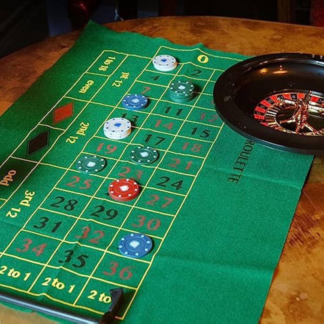 Talking Tables Casino Night Kit – Poker, Roulette & Blackjack Set