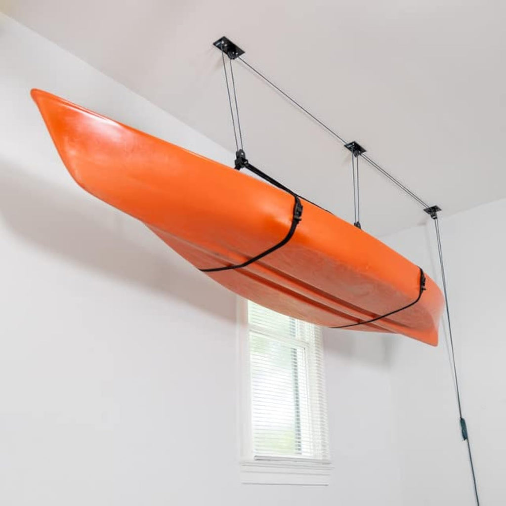Kayak Ceiling Hoist – Heavy Duty 150lb Garage Pulley Lift
