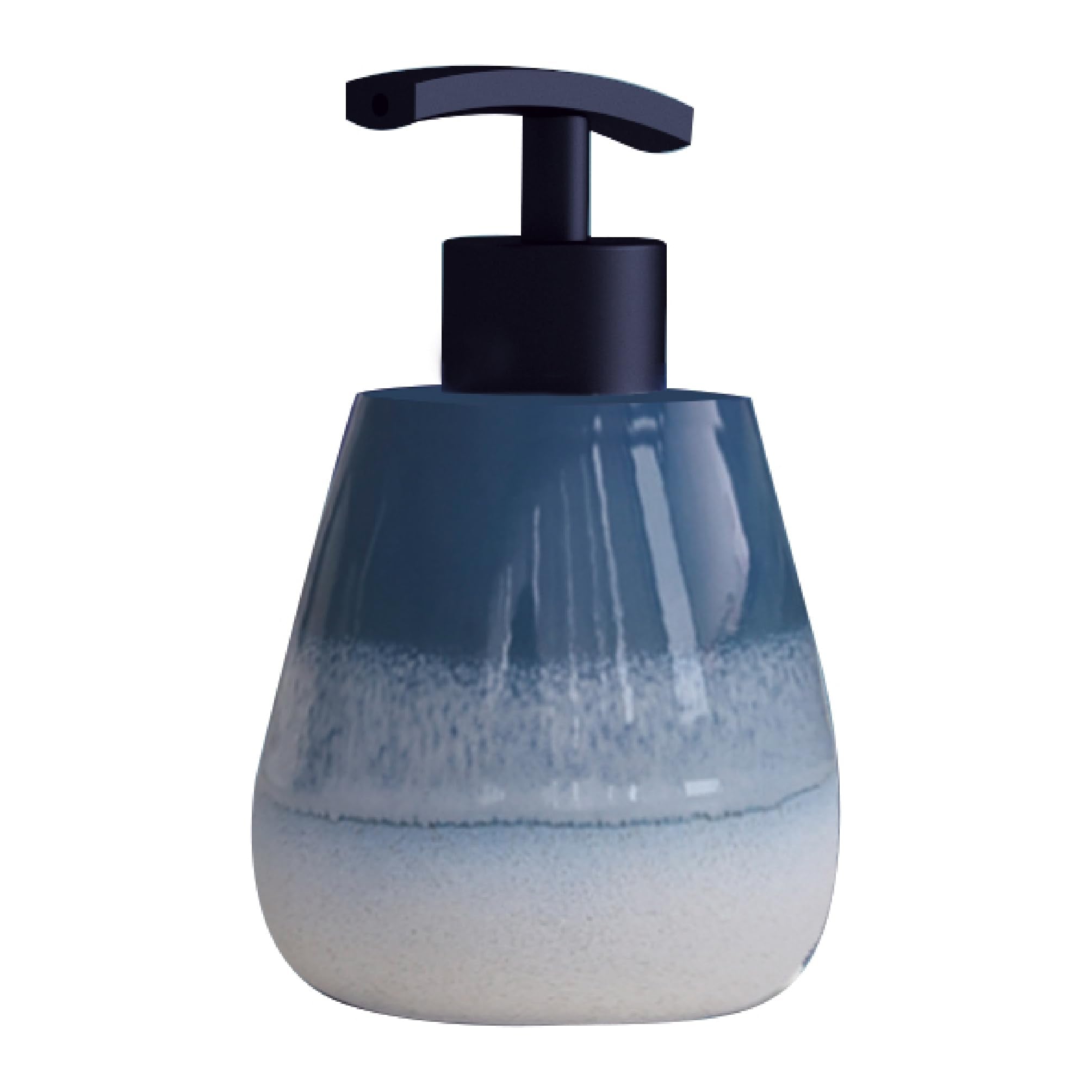 Gedy Shejla Ceramic Soap Dispenser with Plastic Valve – Blue Finish