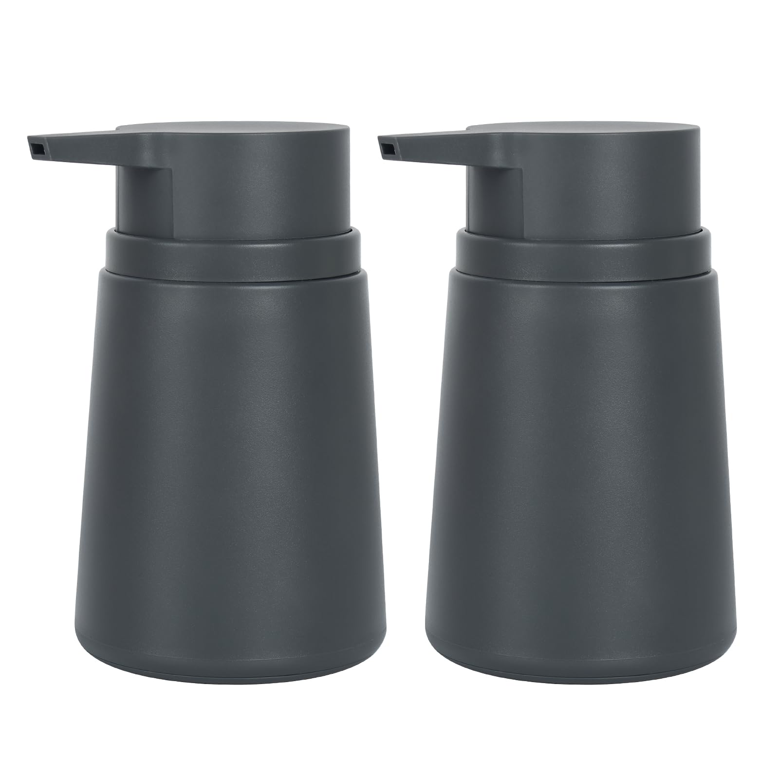 Topsky 320ml Liquid Soap Dispenser with Rustproof Pump - Grey 2 Pack