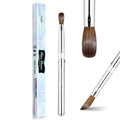 KEMEISI Kolinsky Acrylic Nail Brush – Size 14 Metal Handle for 3D Art