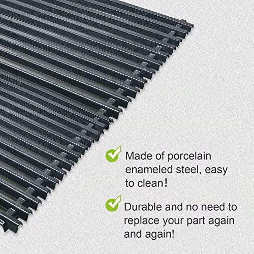 Denmay Porcelain Enameled Grill Grates for Weber Spirit 300 Series, 2-Pack
