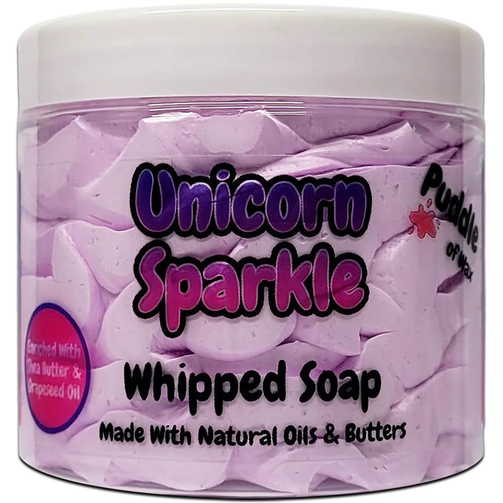 Puddle of Wax Unicorn Sparkle Whipped Soap Body Wash | Vegan - 150g