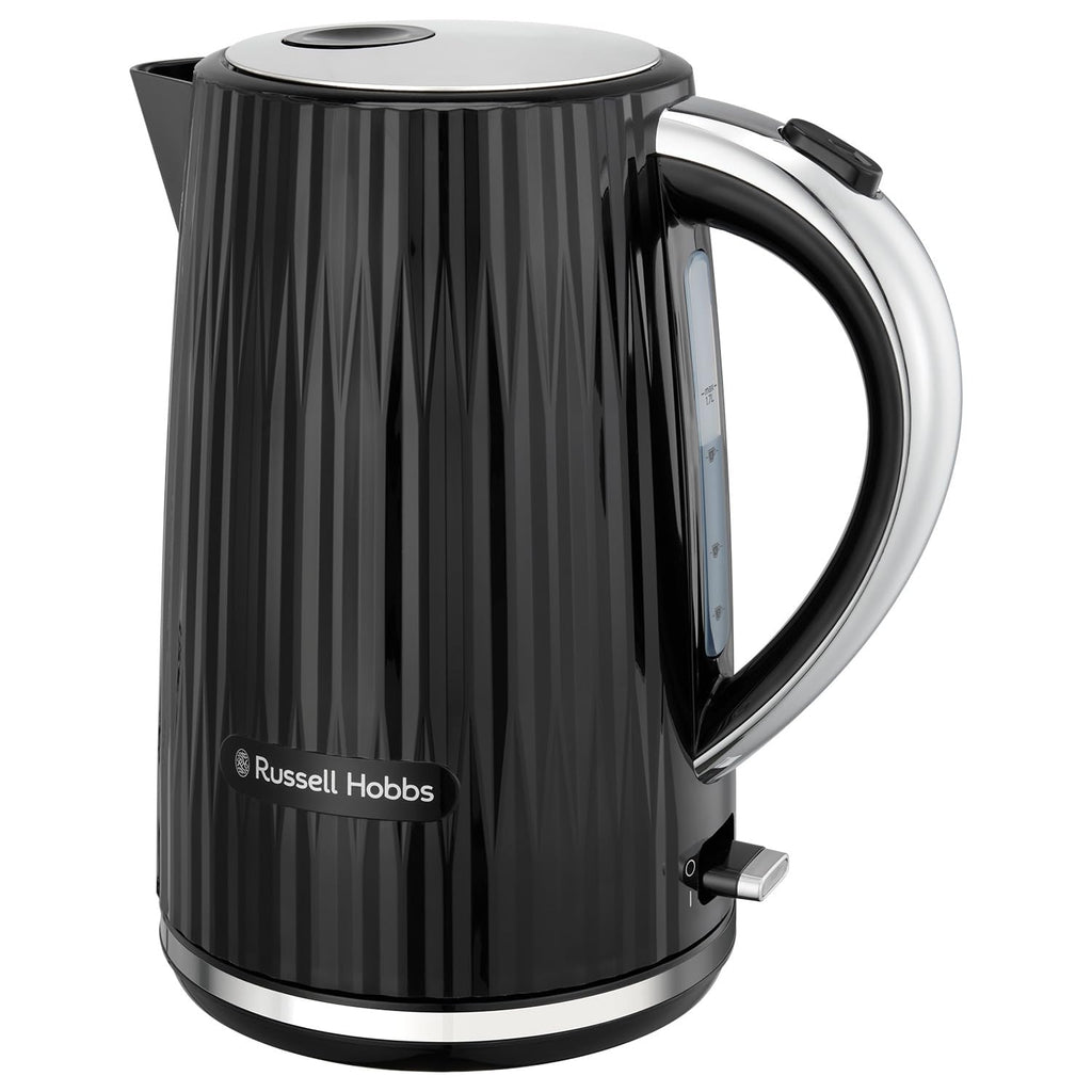 Russell Hobbs Electric Kettle – 1.7L Black Textured Design, 3000W