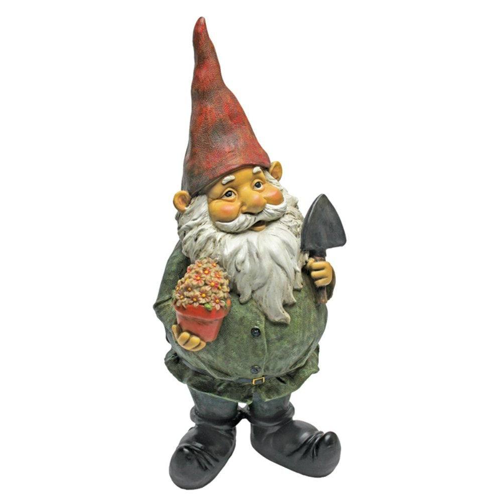 Design Toscano Dagobert Garden Gnome Statue – Resin Lawn Figurine