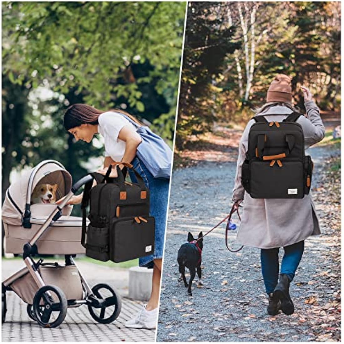 Modoker Dog Travel Bag – Airline Approved Pet Backpack Kit with Bowls