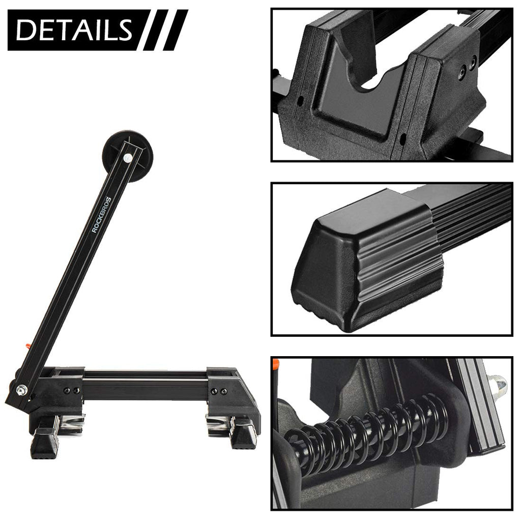 ROCKBROS Foldable Bike Stand | Aluminum Alloy Floor Rack for MTB & Road