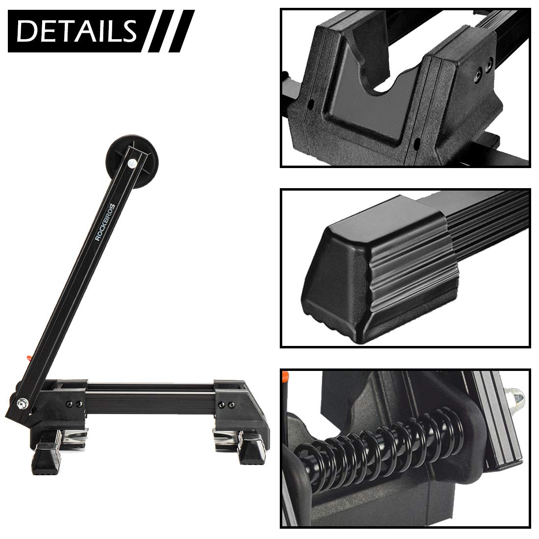 ROCKBROS Foldable Bike Stand | Aluminum Alloy Floor Rack for MTB & Road