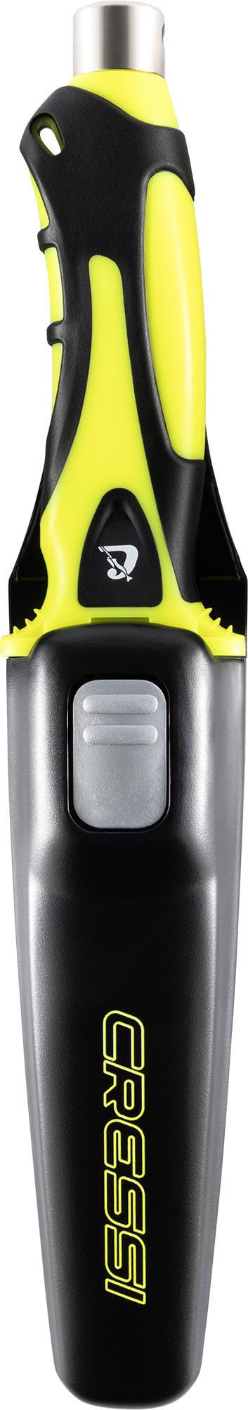 Cressi Argus SB Scuba Diving Knife – 420 Stainless Steel, Black/Yellow