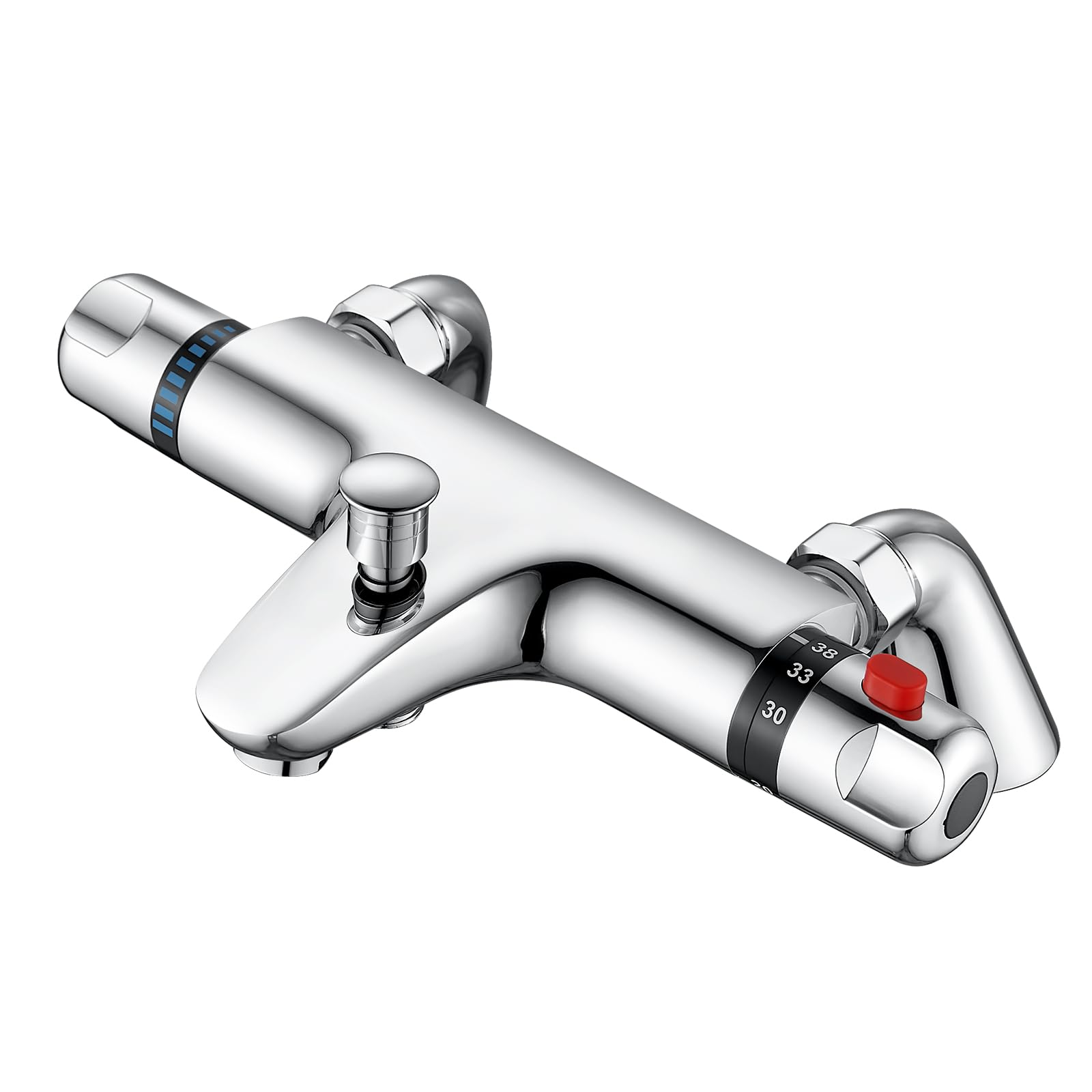 AIMOYO Thermostatic Bath Shower Mixer Tap | Deck Mounted Brass Valve