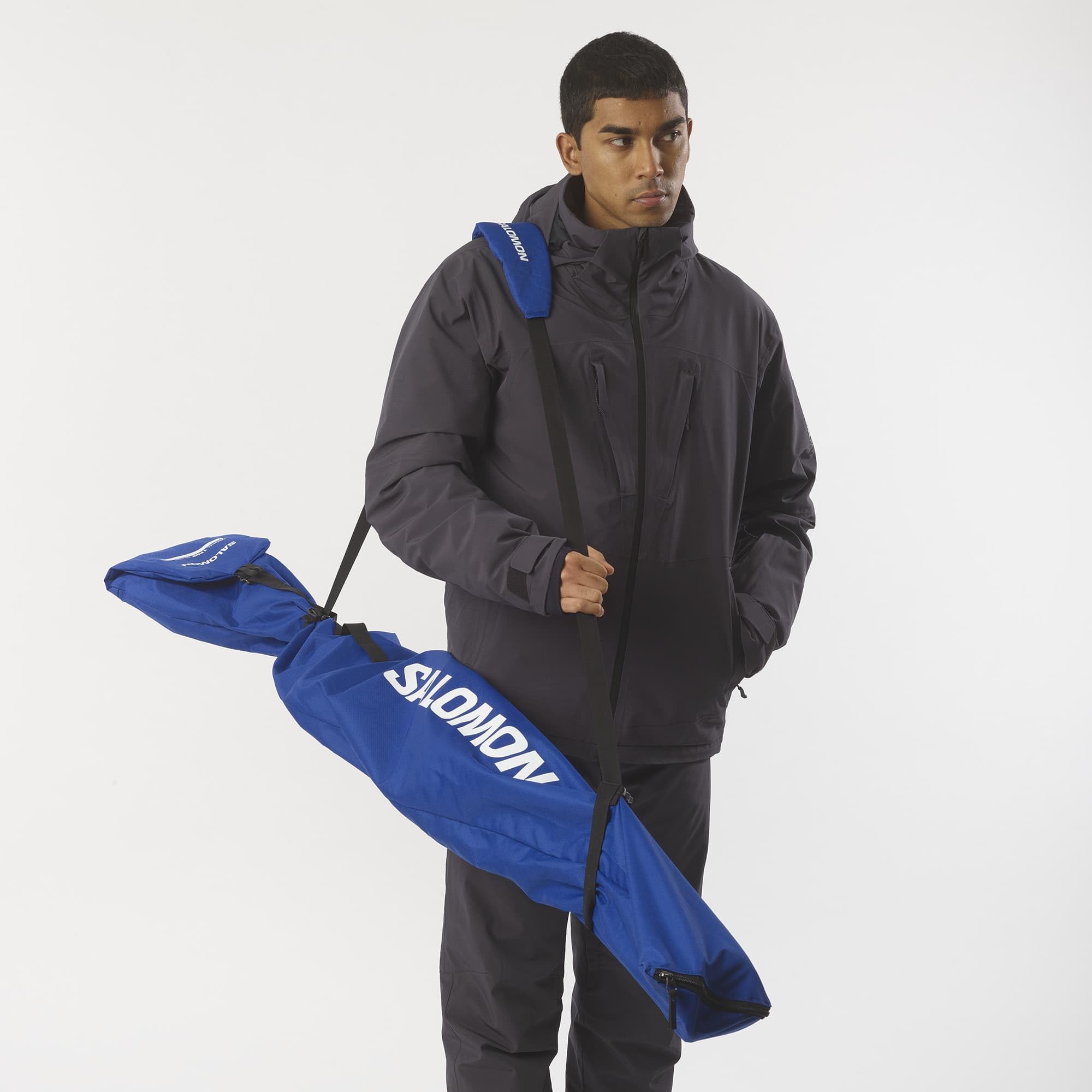 Salomon Original Adjustable Ski Bag | 160-210cm | Durable Blue Case