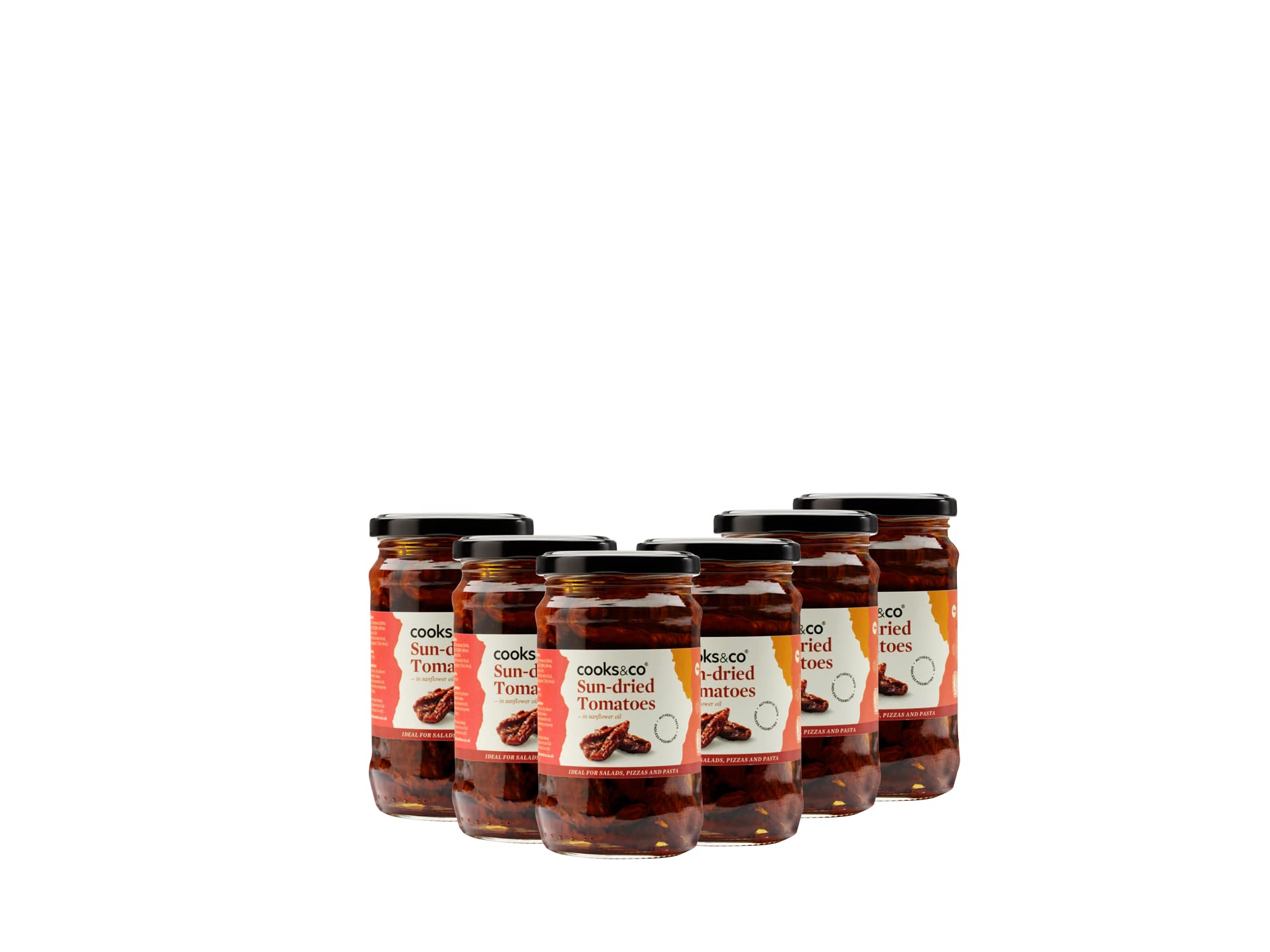 Cooks & Co Sundried Tomatoes in Sunflower Oil - 280g (Pack of 6)