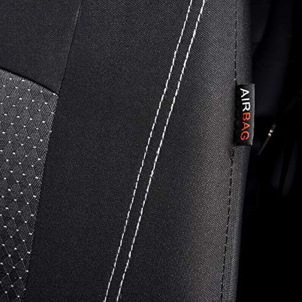 Jolof Store Black Jacquard Car Seat Covers – Universal Full Set