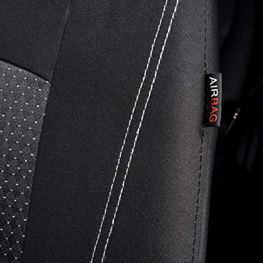 Jolof Store Black Jacquard Car Seat Covers – Universal Full Set