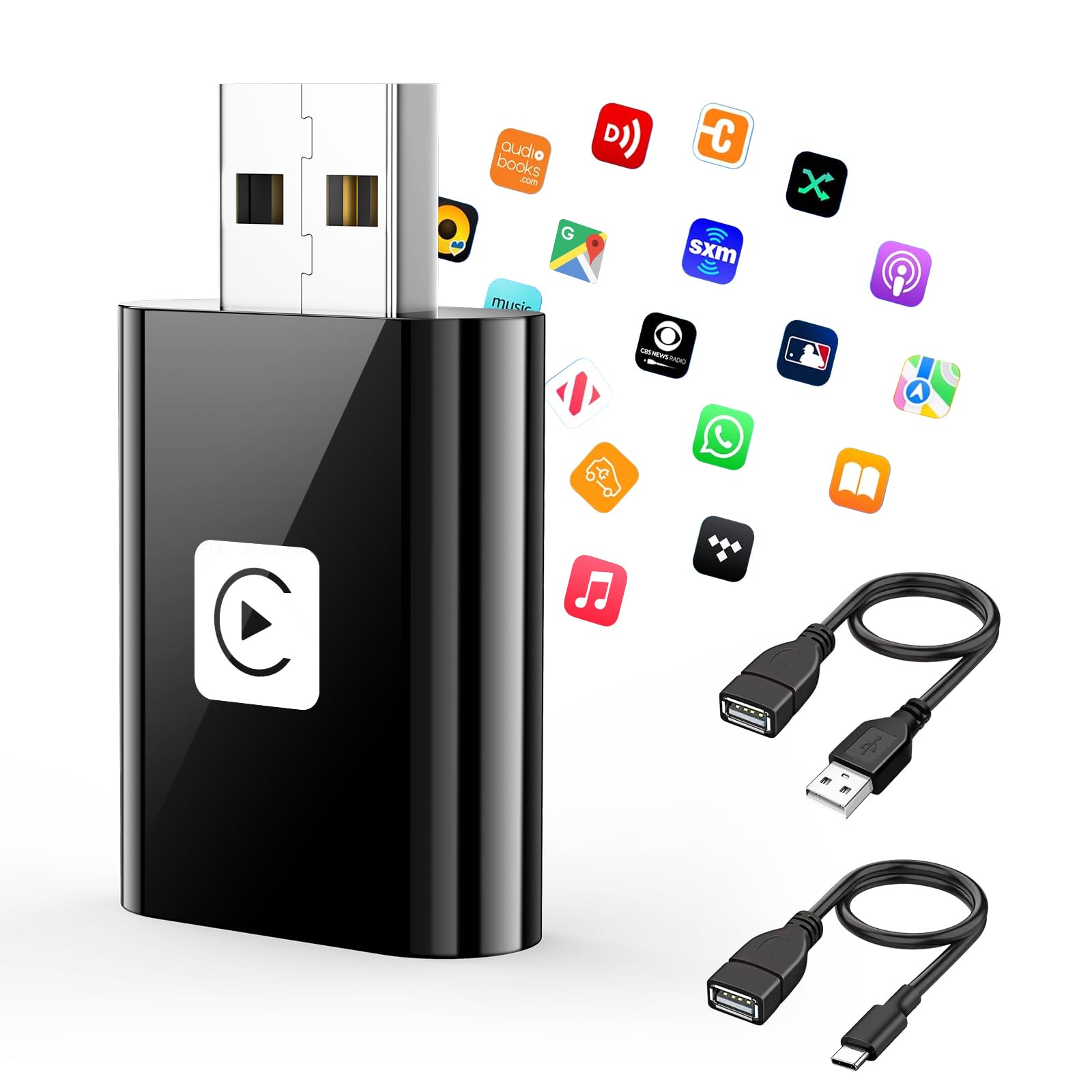 Wireless CarPlay Adapter for iPhone – 2025 Stable Mini Dongle