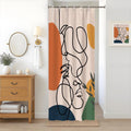 Uiiooazy Boho Abstract Stall Shower Curtain | Waterproof Polyester Fabric