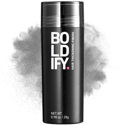 Boldify Hair Building Fibres for Thinning Hair – Grey (28g) Bottle