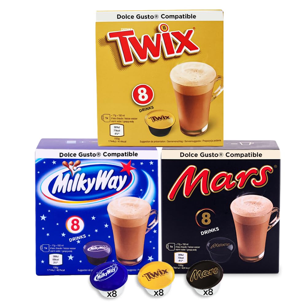 Cafféluxe Hot Chocolate Pods Bundle | Dolce Gusto Compatible | 24 Pack