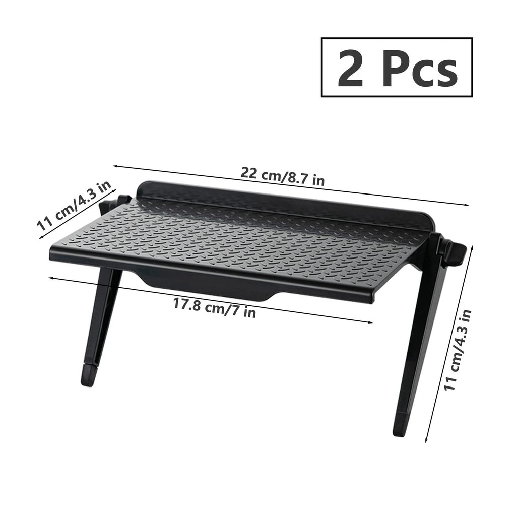 FORYNXHWIN 2 Pcs TV Top Shelf - Adjustable Screen Top Shelf, Computer Monitor Flat Panel Mount, Perfect for Cable Boxes, Media Boxes, Remote Controls - image 2