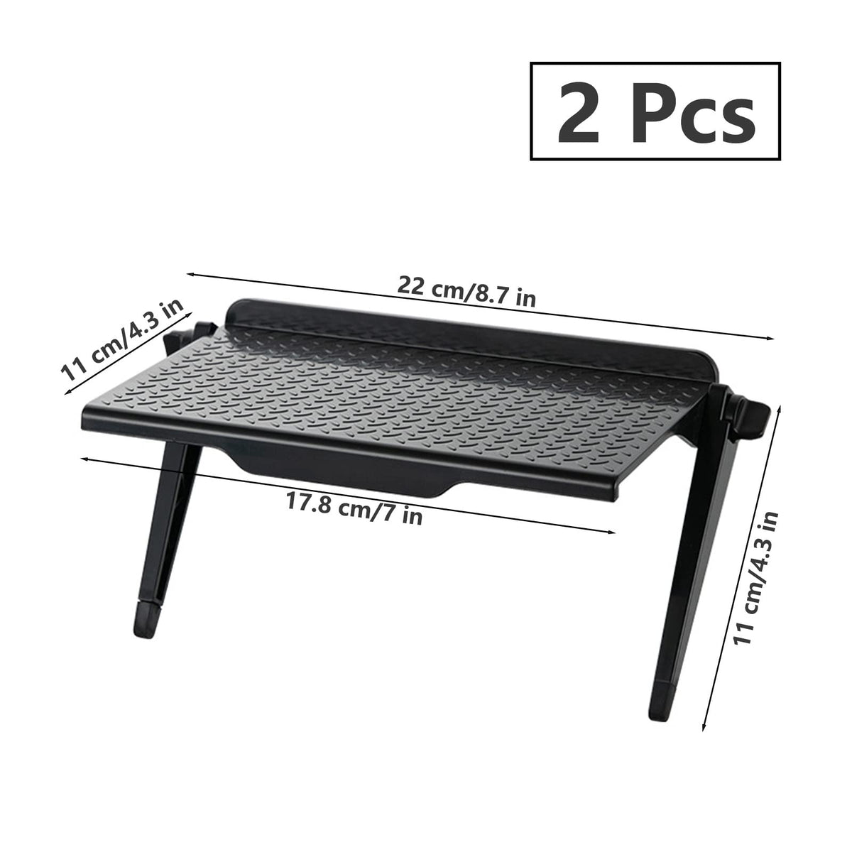 FORYNXHWIN 2 Pcs TV Top Shelf - Adjustable Screen Top Shelf, Computer Monitor Flat Panel Mount, Perfect for Cable Boxes, Media Boxes, Remote Controls - image 2