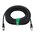 M12 D-Code to RJ45 Cat6 Industrial Ethernet Profinet Cable