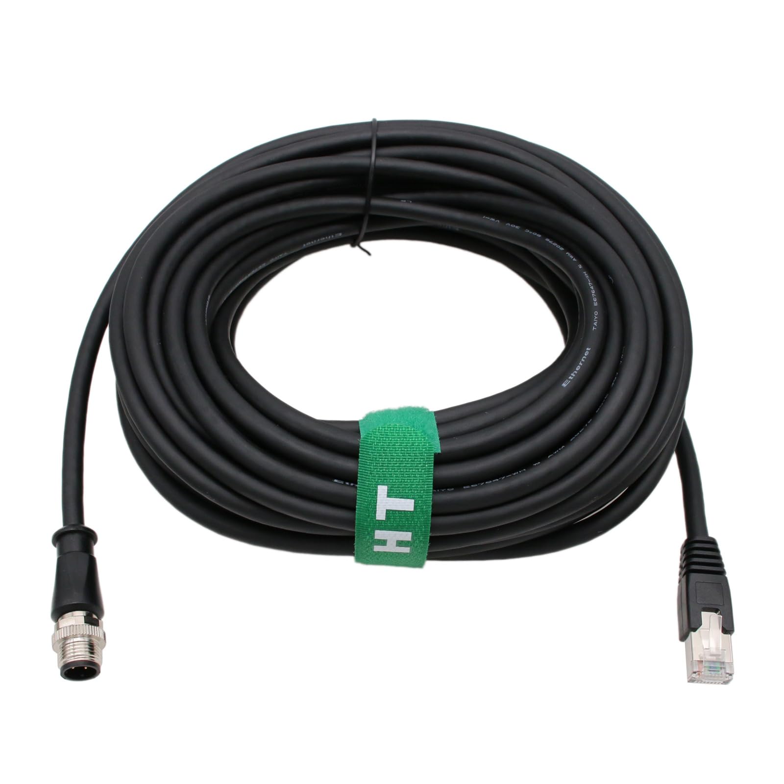 M12 D-Code to RJ45 Cat6 Industrial Ethernet Profinet Cable
