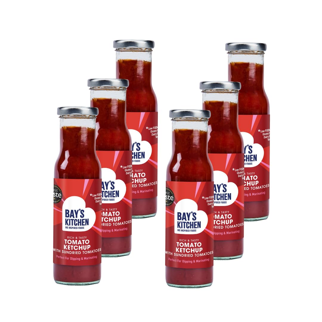 Bay's Kitchen Low FODMAP Tomato Ketchup with Sundried Tomatoes – 6 x 270g