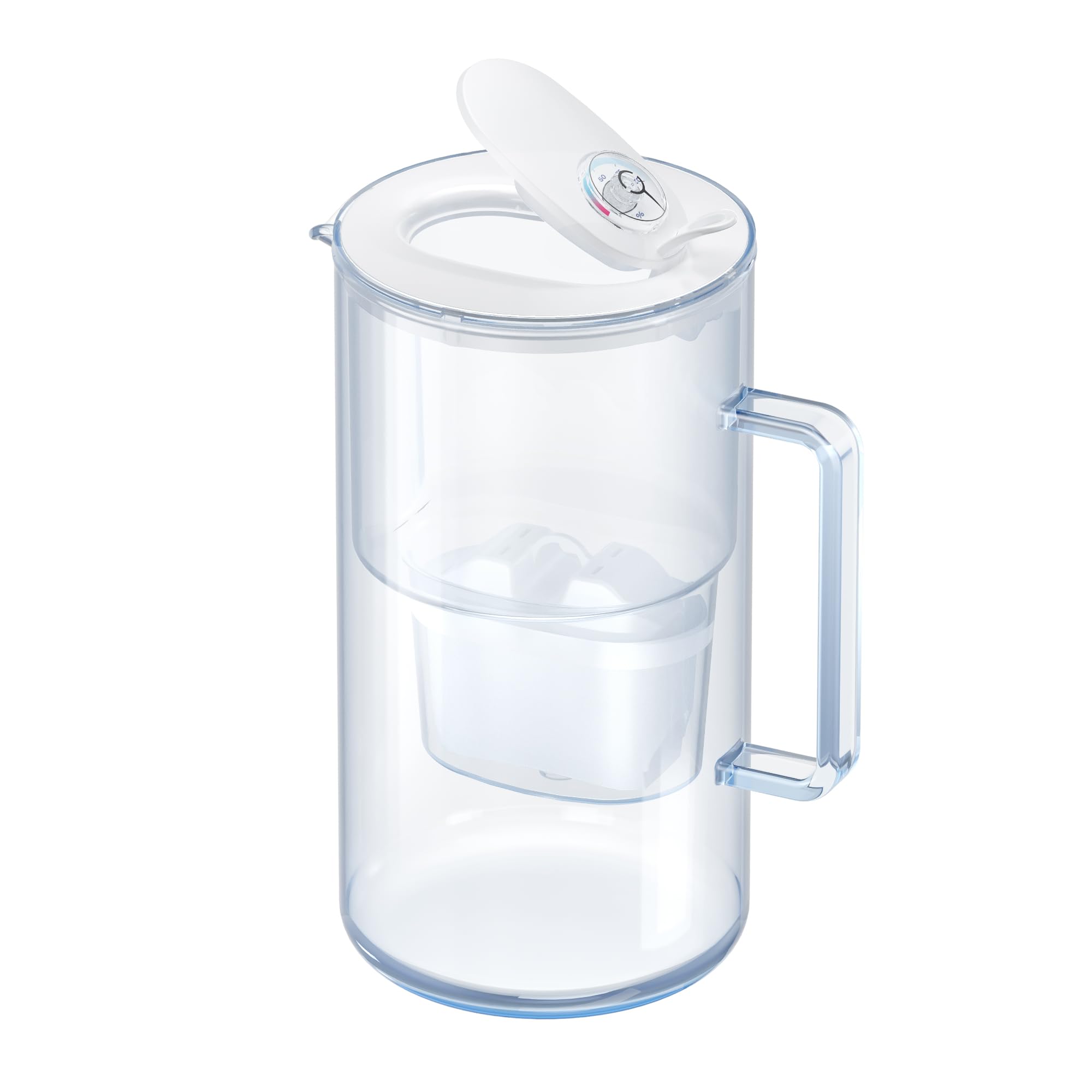 Aquaphor Glass Water Filter Jug – 2.5L White Carafe with Maxfor+ Filter