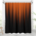 Jolof Store Burnt Orange and Black Ombre Shower Curtain – 60x72 Polyester