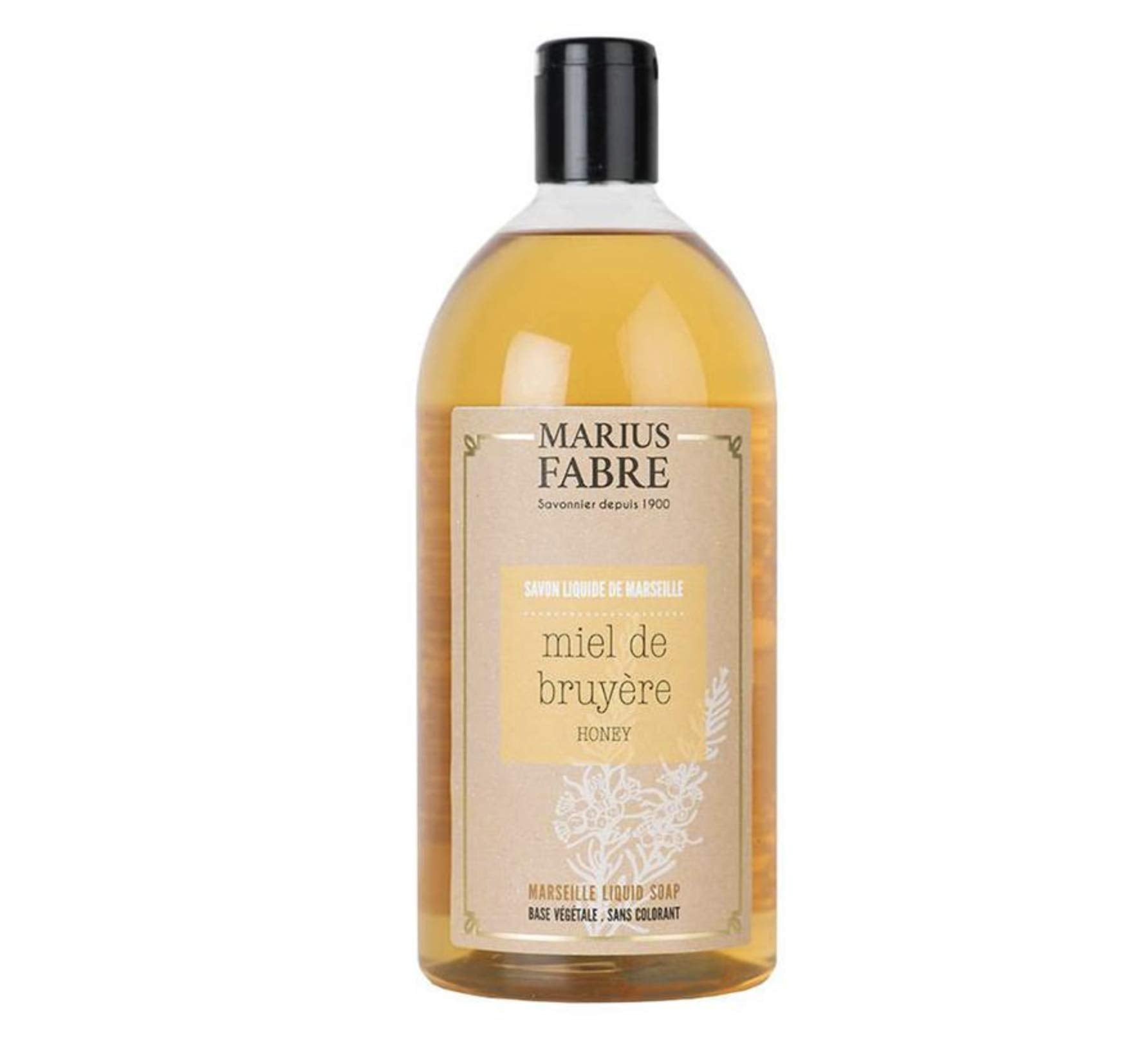 Marius Fabre Savon de Marseille Liquid Soap – Heather Honey, 1 Litre
