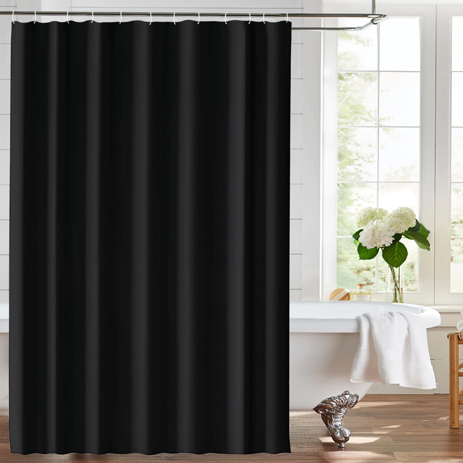 LUKDUNG Waterproof Polyester Shower Curtain - Anti-Mould, 180x200cm