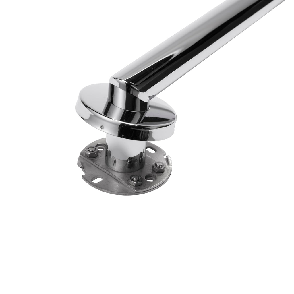 Jolof Store Angled Bathroom Grab Bar - Chrome Stainless Steel Rail