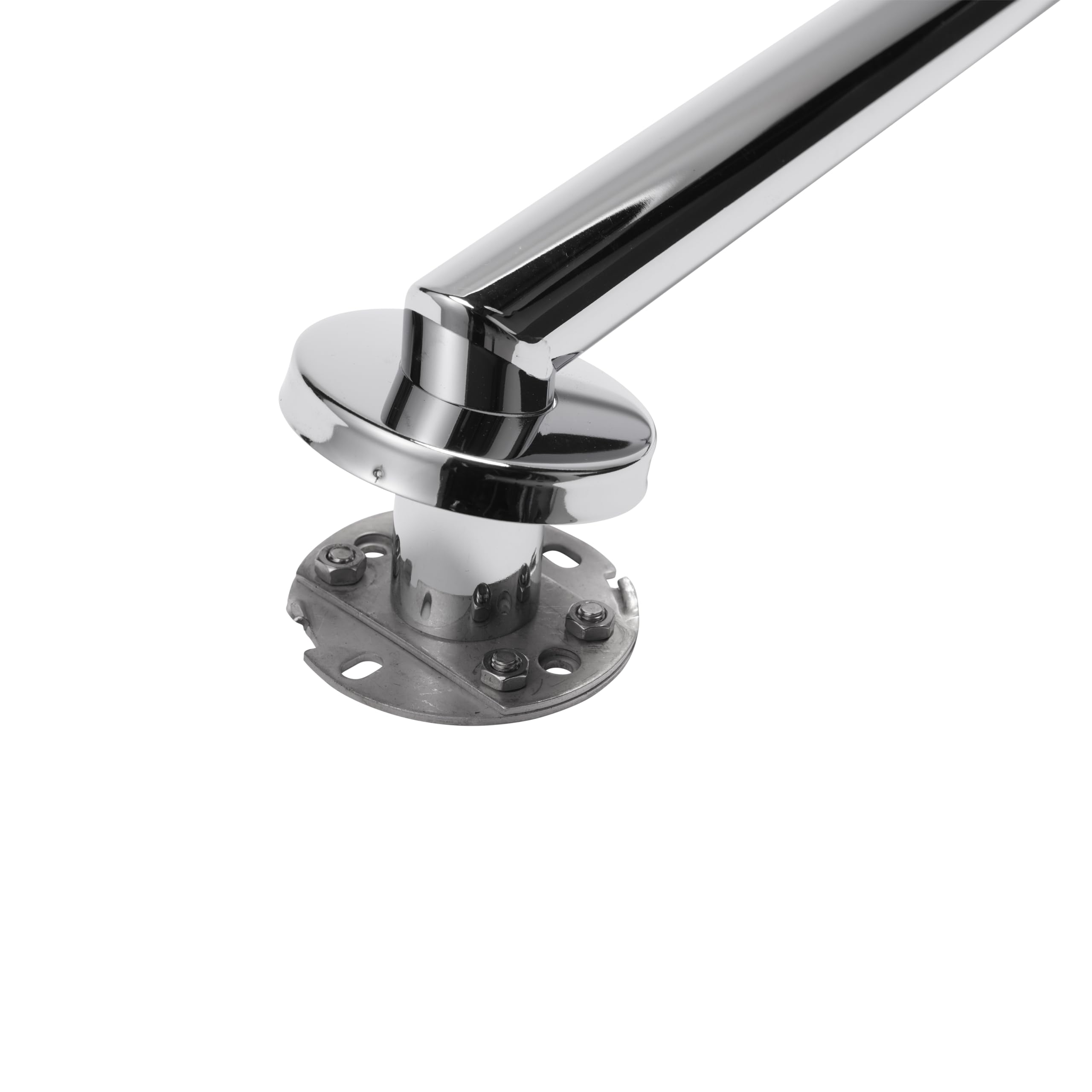Jolof Store Angled Bathroom Grab Bar - Chrome Stainless Steel Rail