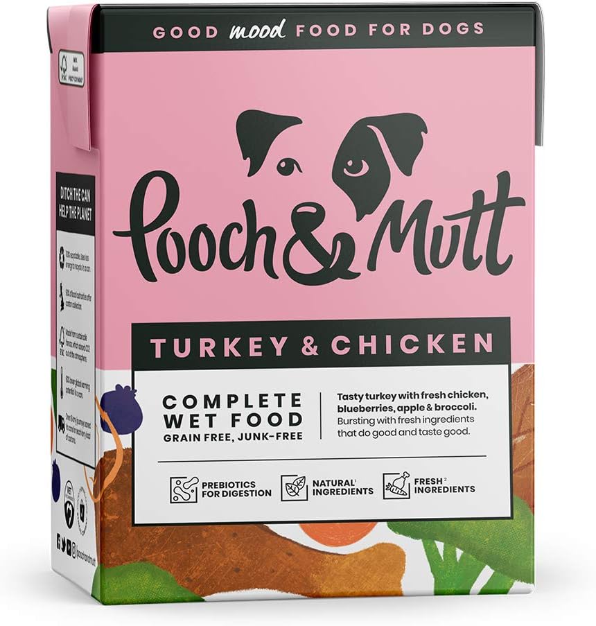 Grain-Free Turkey & Chicken Wet Dog Food - 12x375g Pack