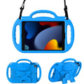 Surom iPad 10.2 Case for Kids – Shockproof Handle Stand with Strap, Blue