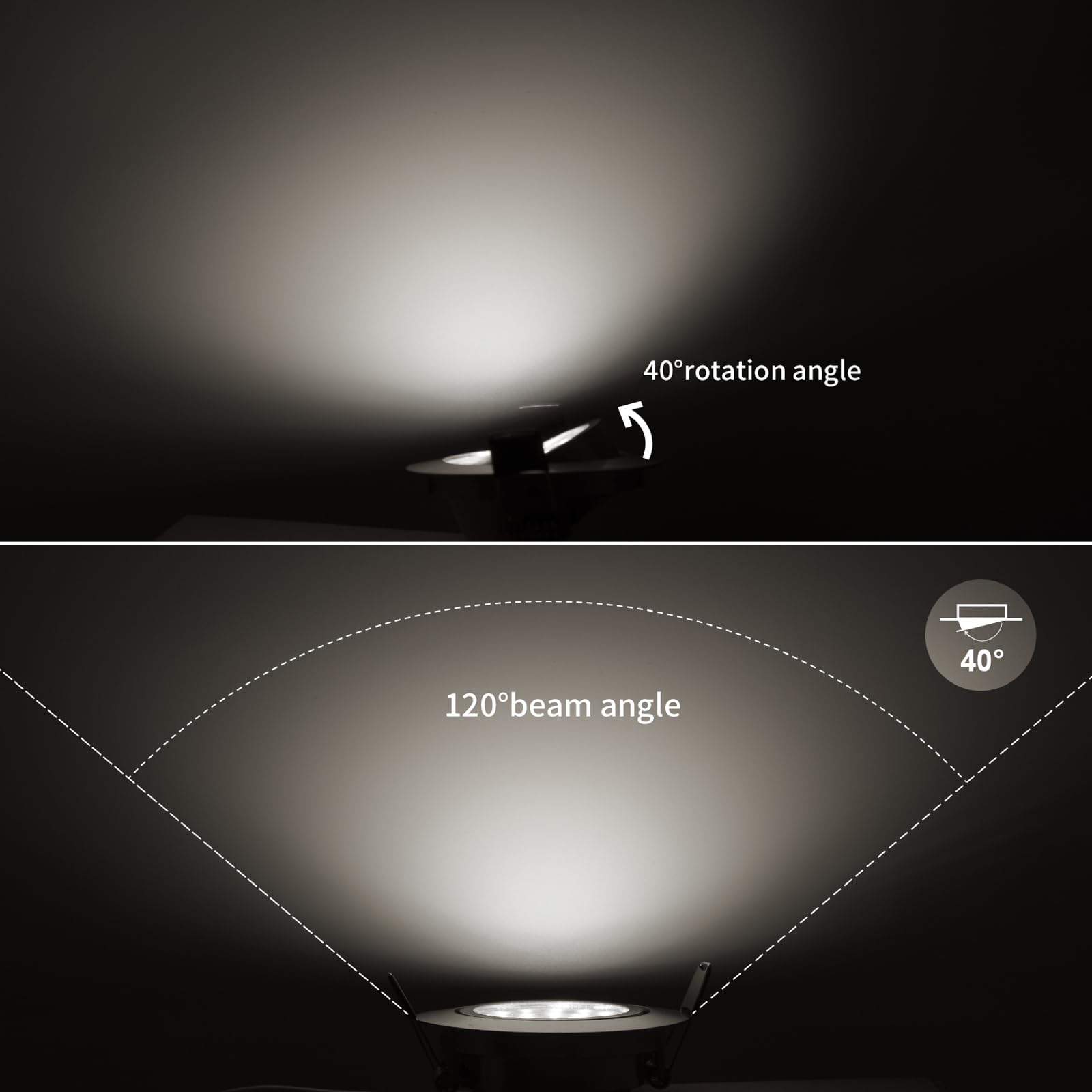 Wondlumi 6-Pack 5W Ultra Slim LED Recessed Downlights | Brushed Chrome