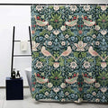 Obal William Morris Strawberry Thief Shower Curtain | 180x180cm Polyester