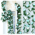 LumenTY 2.5m Artificial Rose Garland - 2 Pack Silk Flower Vine Decor
