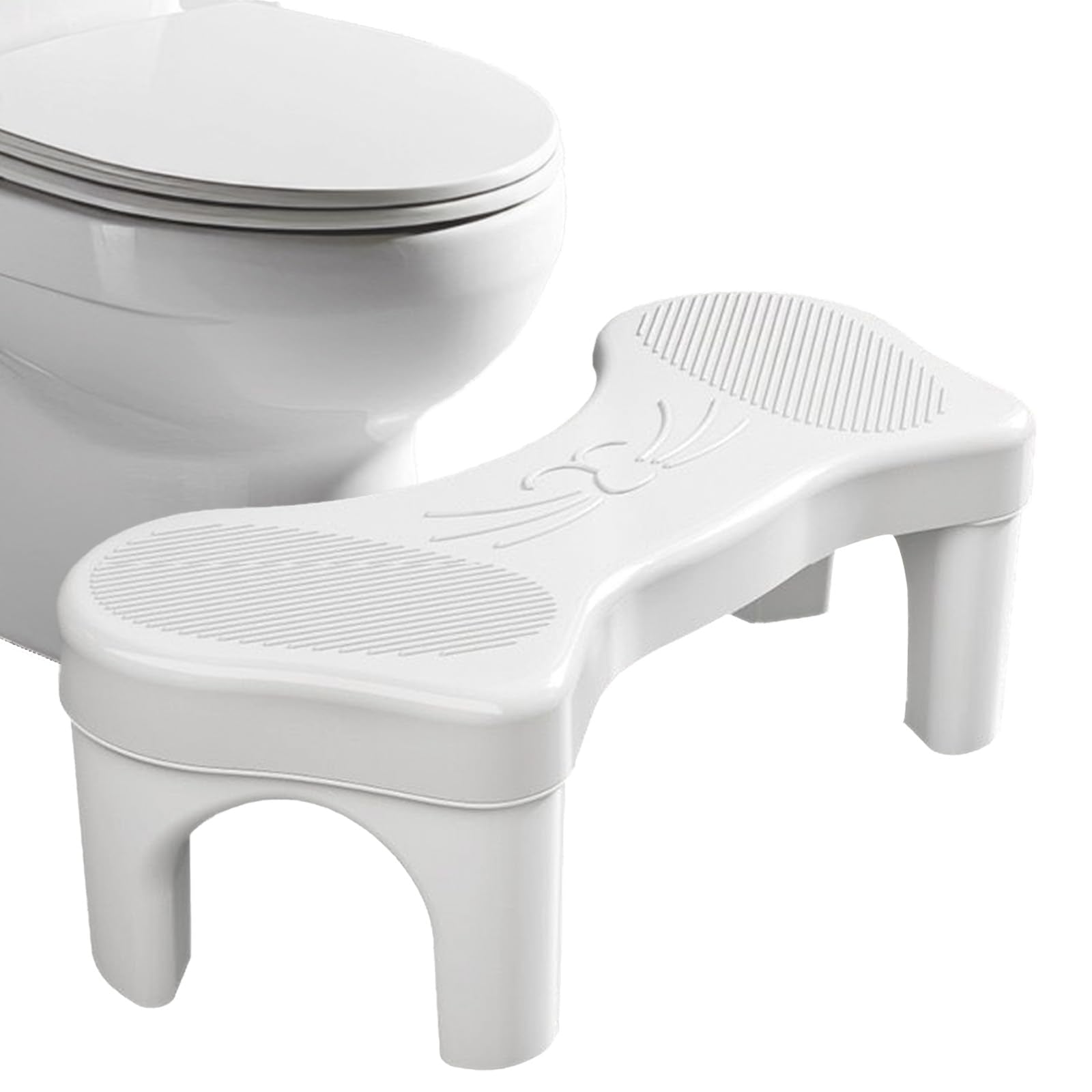 Toilet Stool – Ergonomic 35° Squatting Footrest, Non-Slip