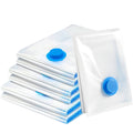 Vacuum Storage Bags for Clothes - 6 Pack2 Jumbo + 2 Large Medium Reusable Sealer with Double Zip Seal Travel Space Saver Duvets, Bedding, Quilts - image 1