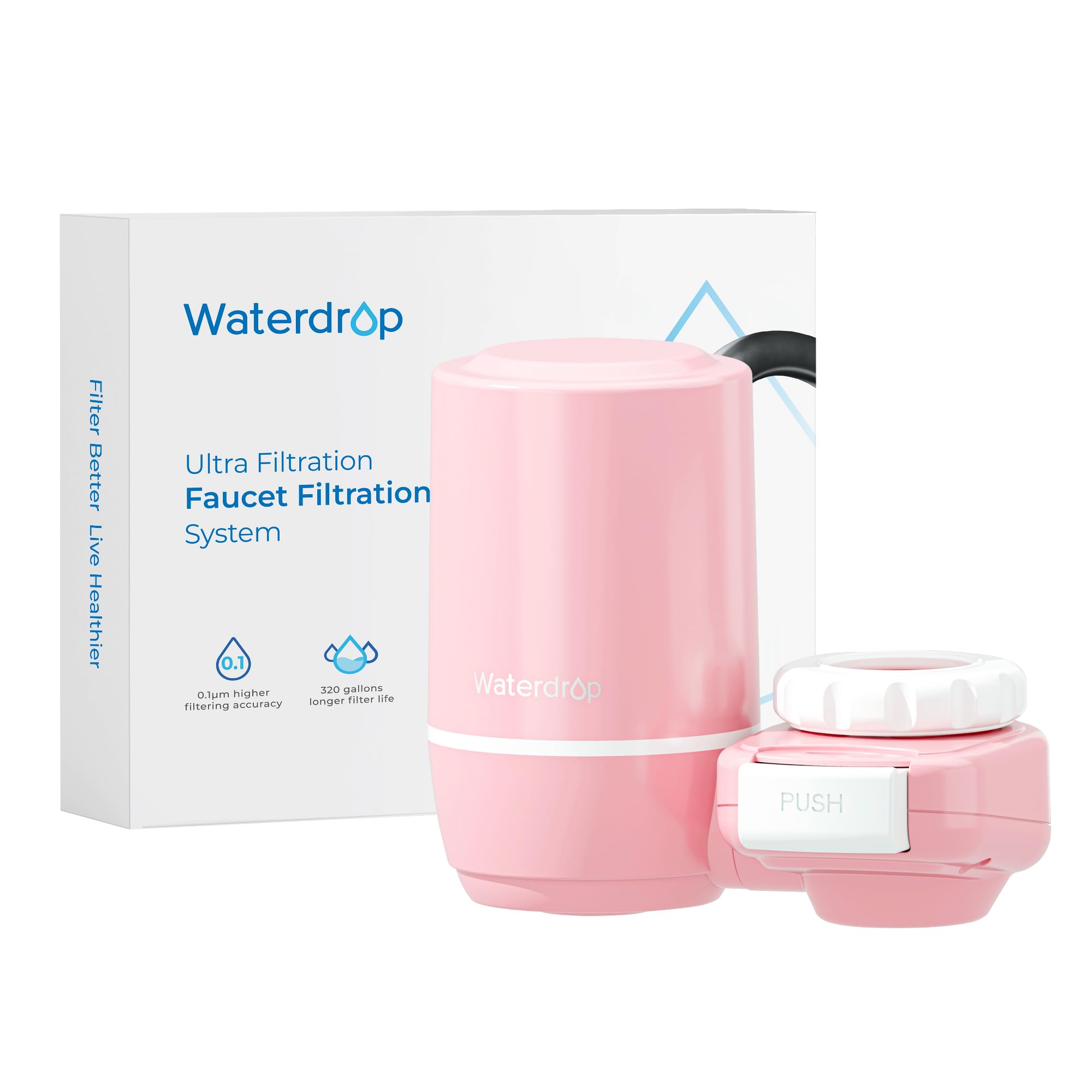 Waterdrop Tap Water Filter - Ultra Filtration System for Chlorine Reduction